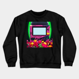 Gameboy and flowers Crewneck Sweatshirt